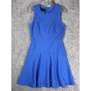 Donna Morgan Blue Sheath Dress Knee Length Sleeveless Women Size 6